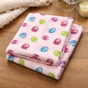 Pink Owl Patterned Bedding Sheets